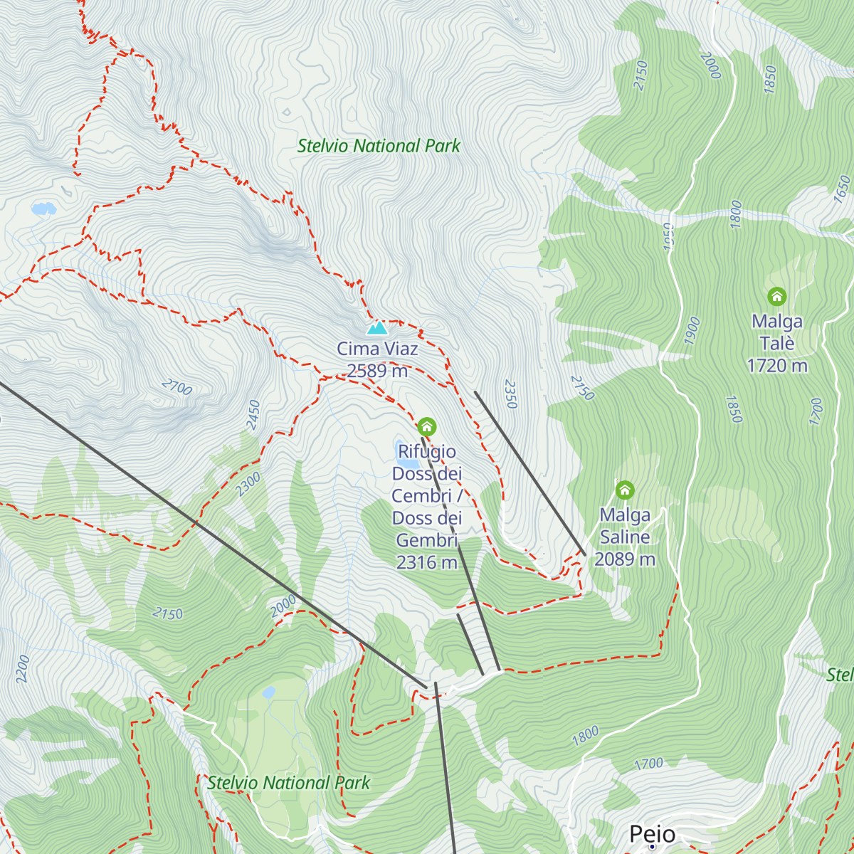 Rifugio Doss dei Cembri / Doss dei Gembri map