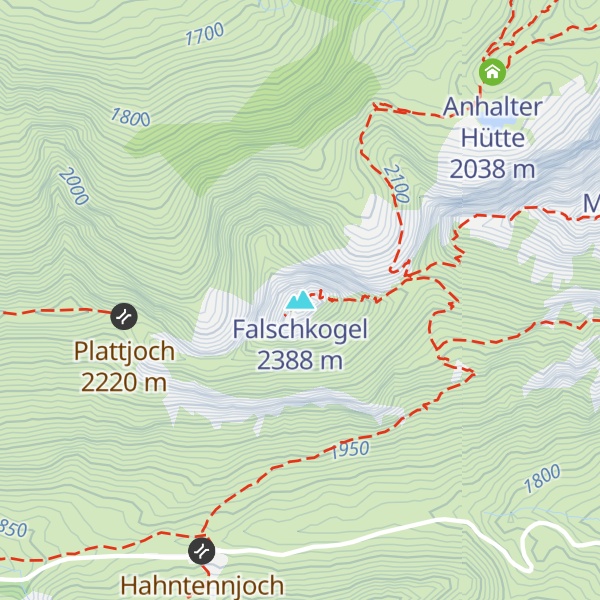 Map of Falschkogel