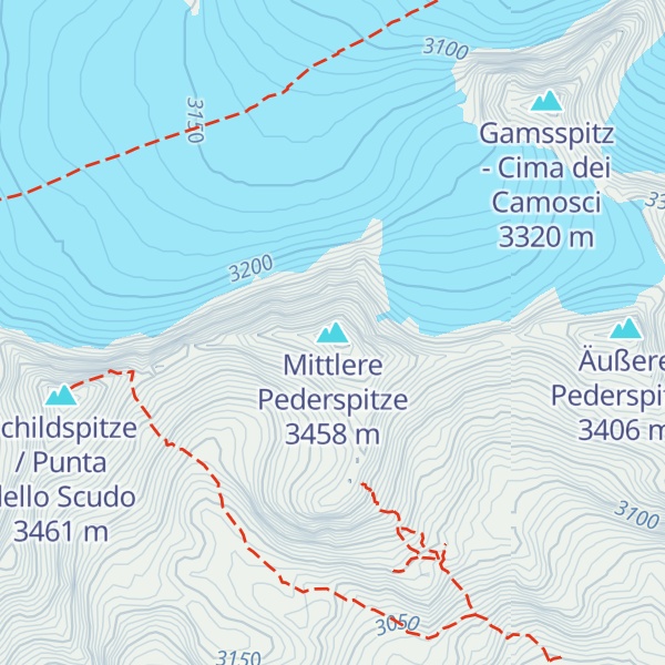 Map of Mittlere Pederspitze