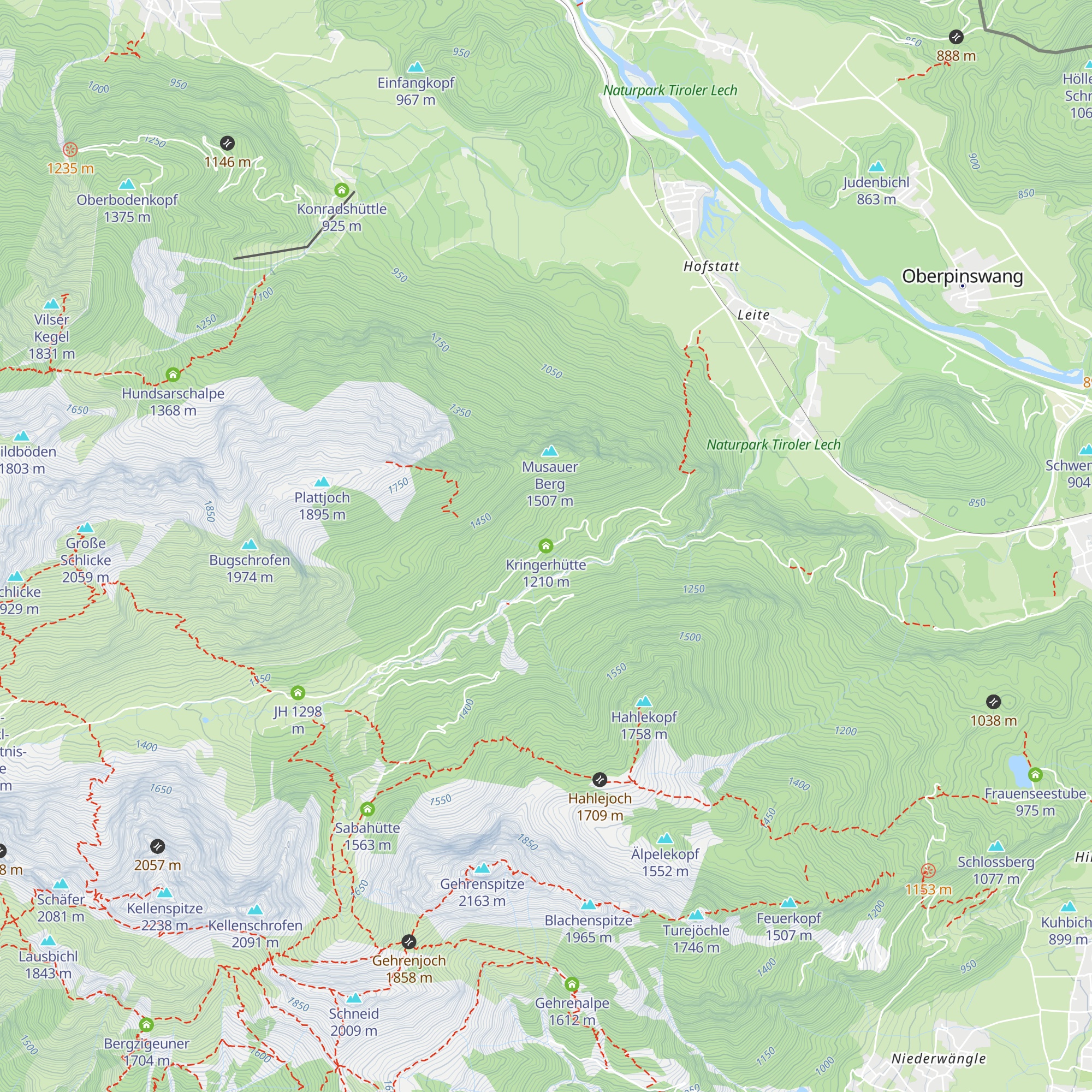 Kringerhütte map