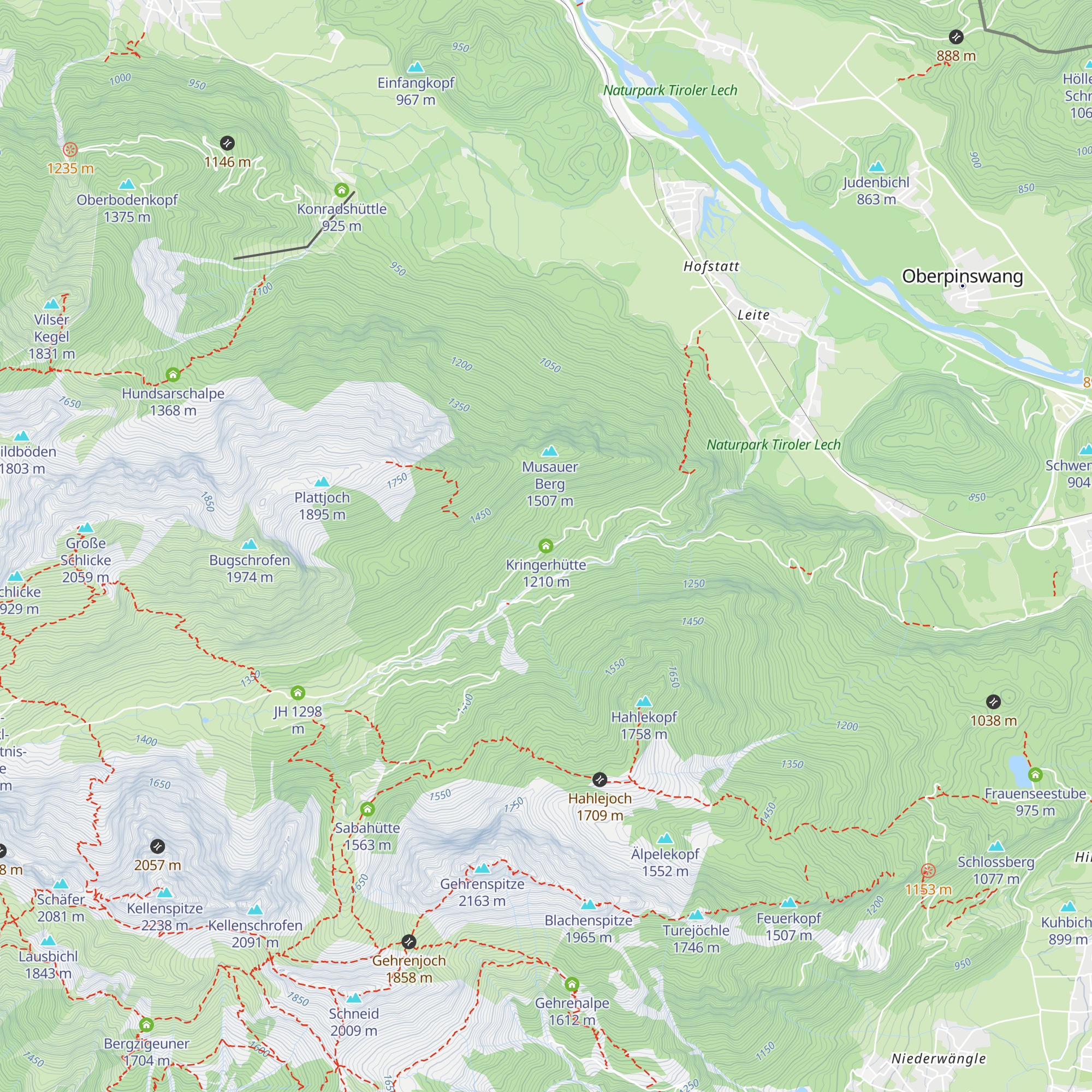 Kringerhütte map