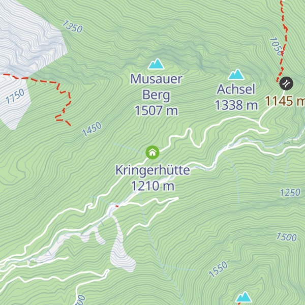 Map of Kringerhütte