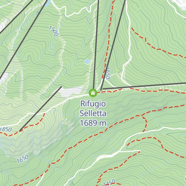 Map of Rifugio Selletta