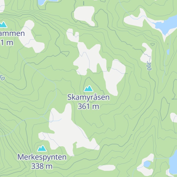 Map of Skamyråsen
