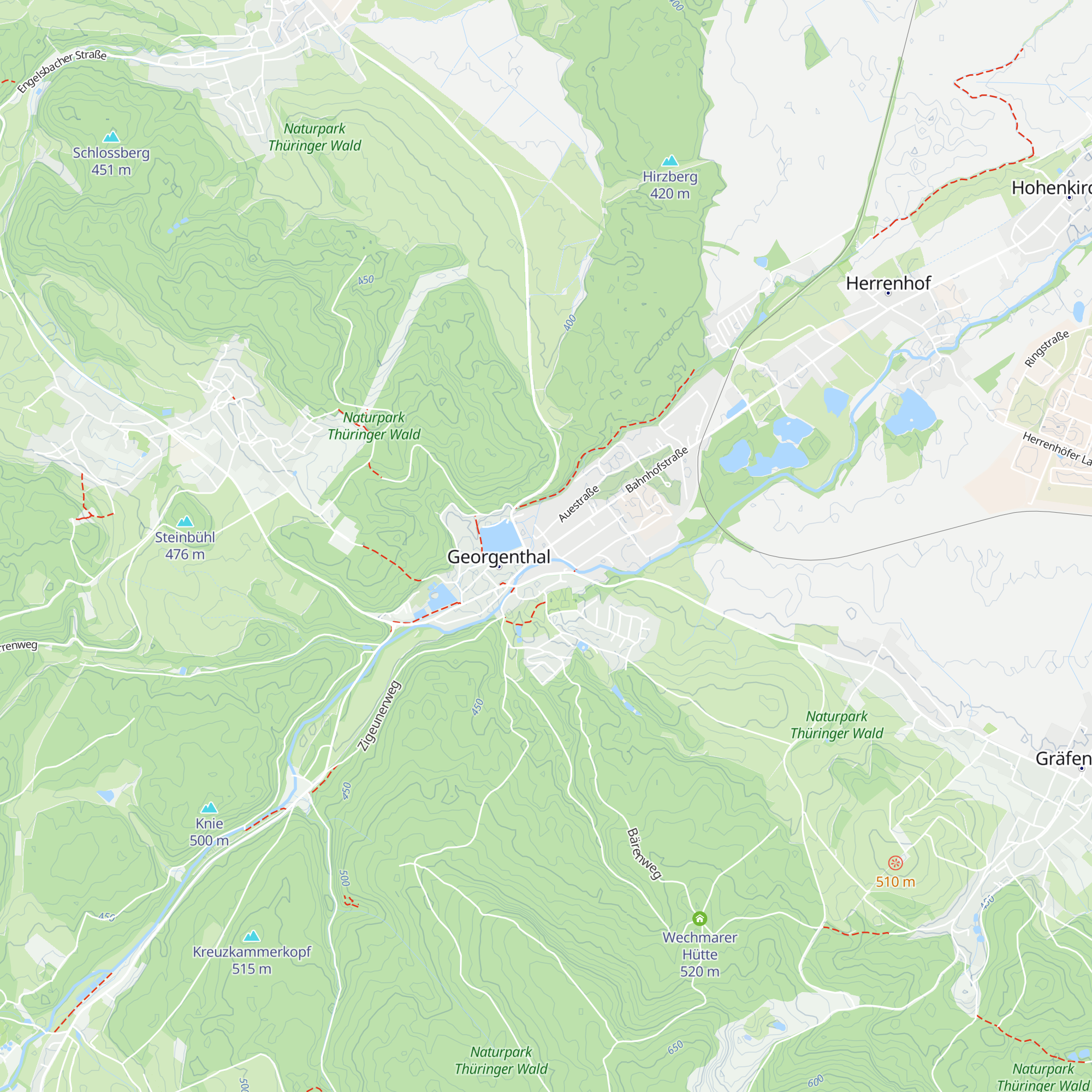 Touristinformation Georgenthal map