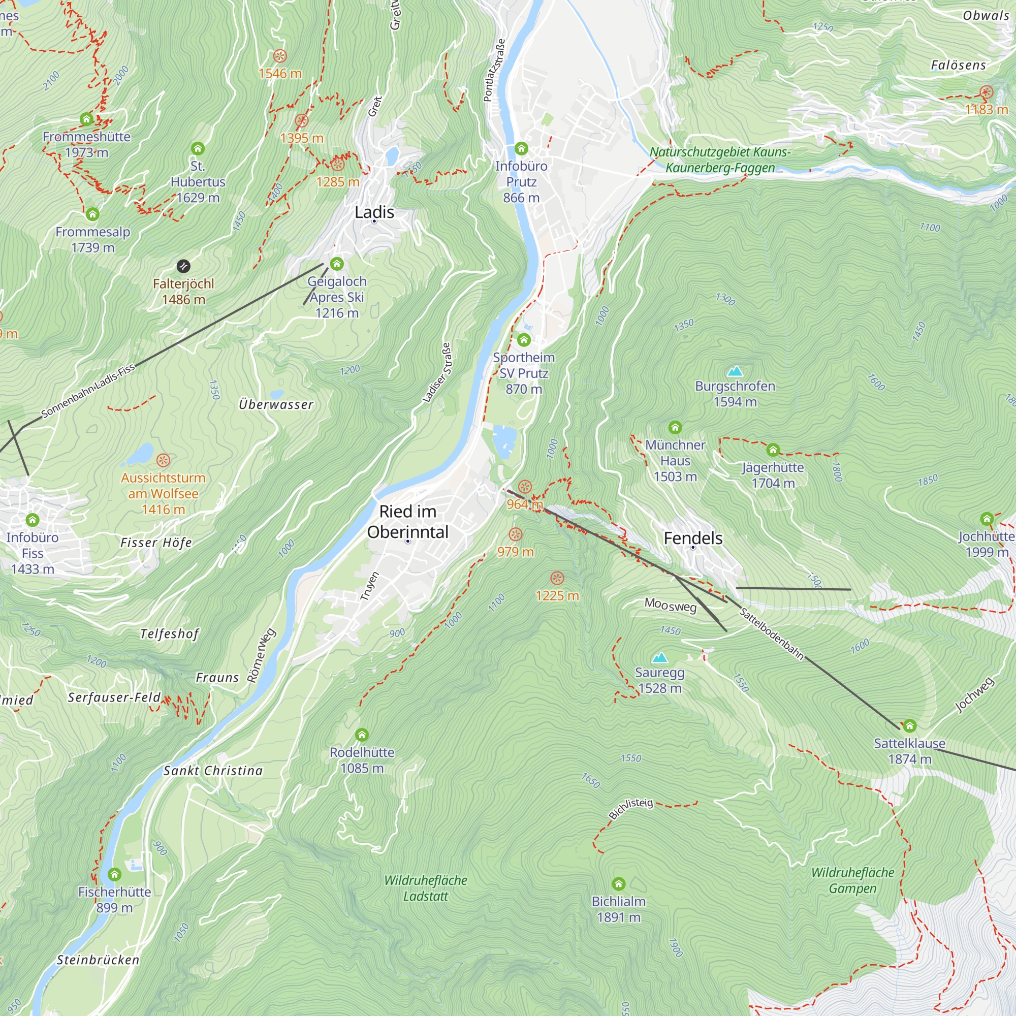 Wiener Hütte map