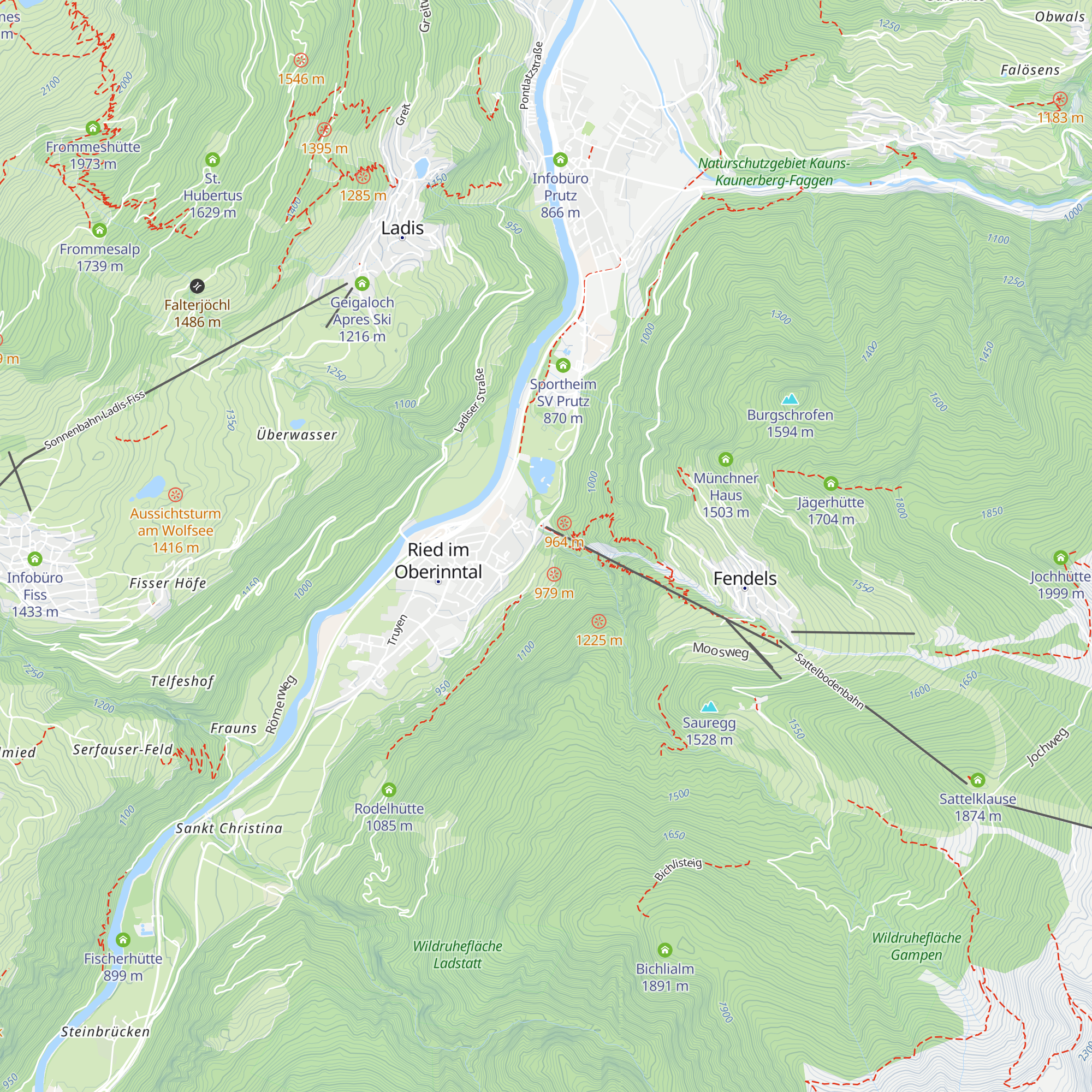 Wiener Hütte map