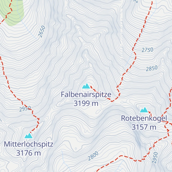 Map of Falbenairspitze