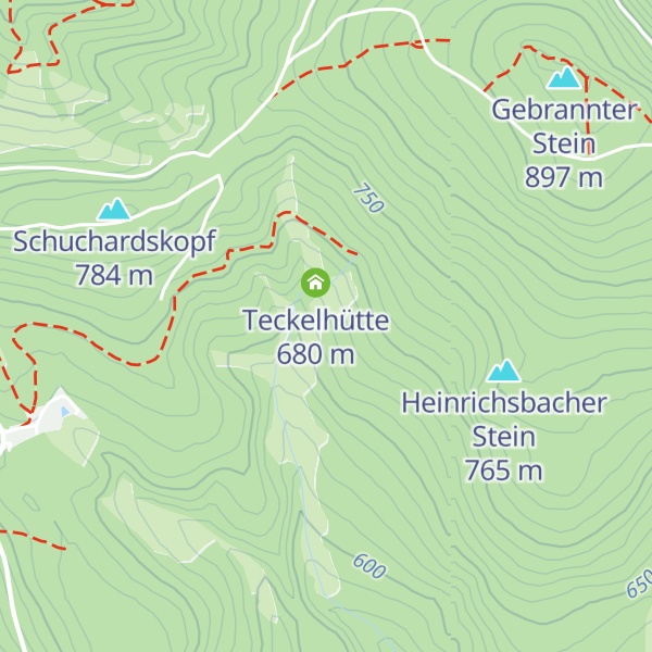 Map of Heinrichsbacher Hütte