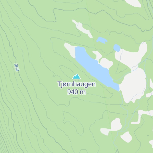 Map of Tjørnhaugen