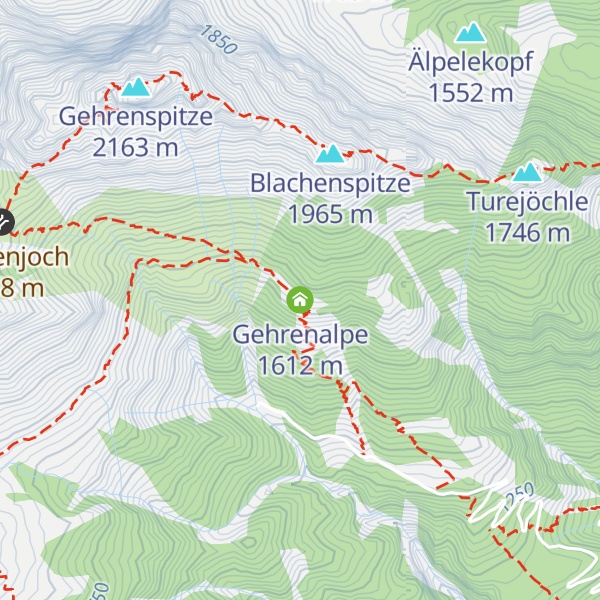 Map of Gehrenalpe