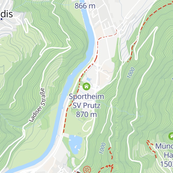 Map of Sportheim SV Prutz