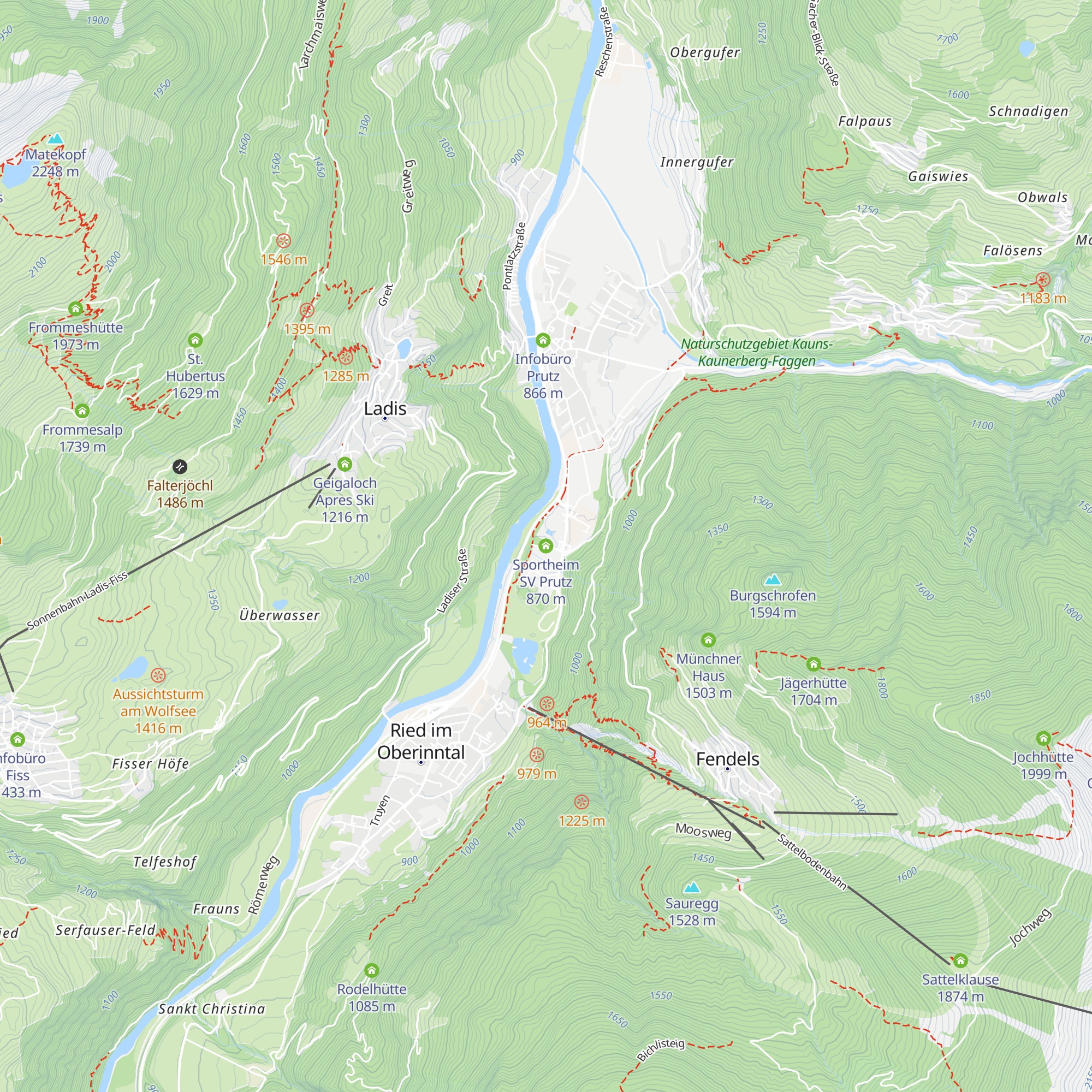 Sportheim SV Prutz map
