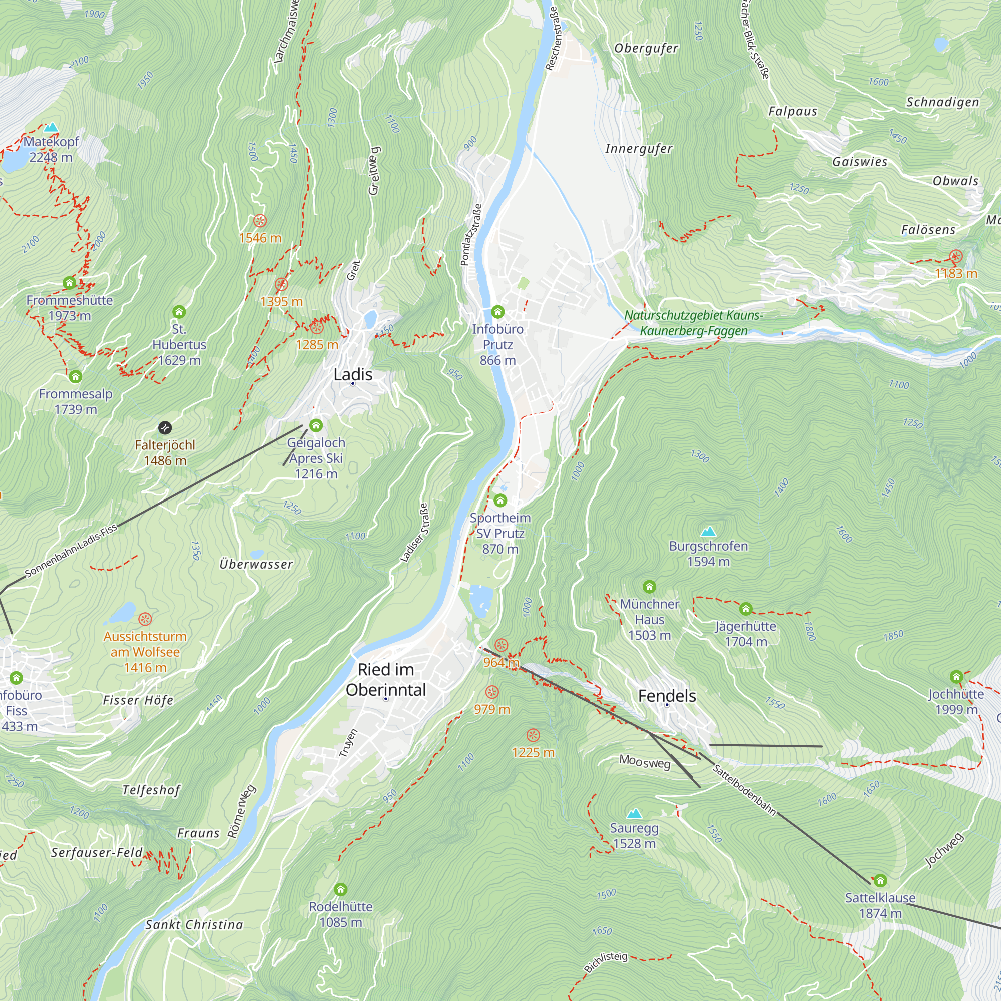 Sportheim SV Prutz map