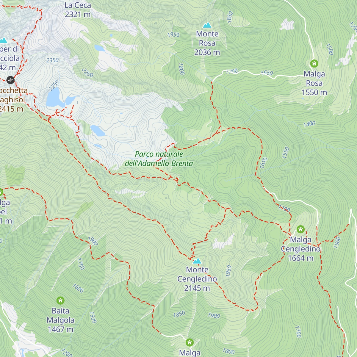 Baito Fontana delle Laste map