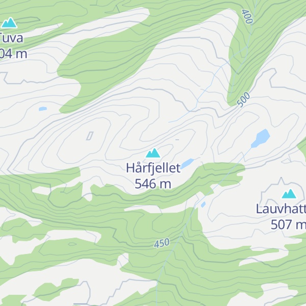 Map of Hårfjellet