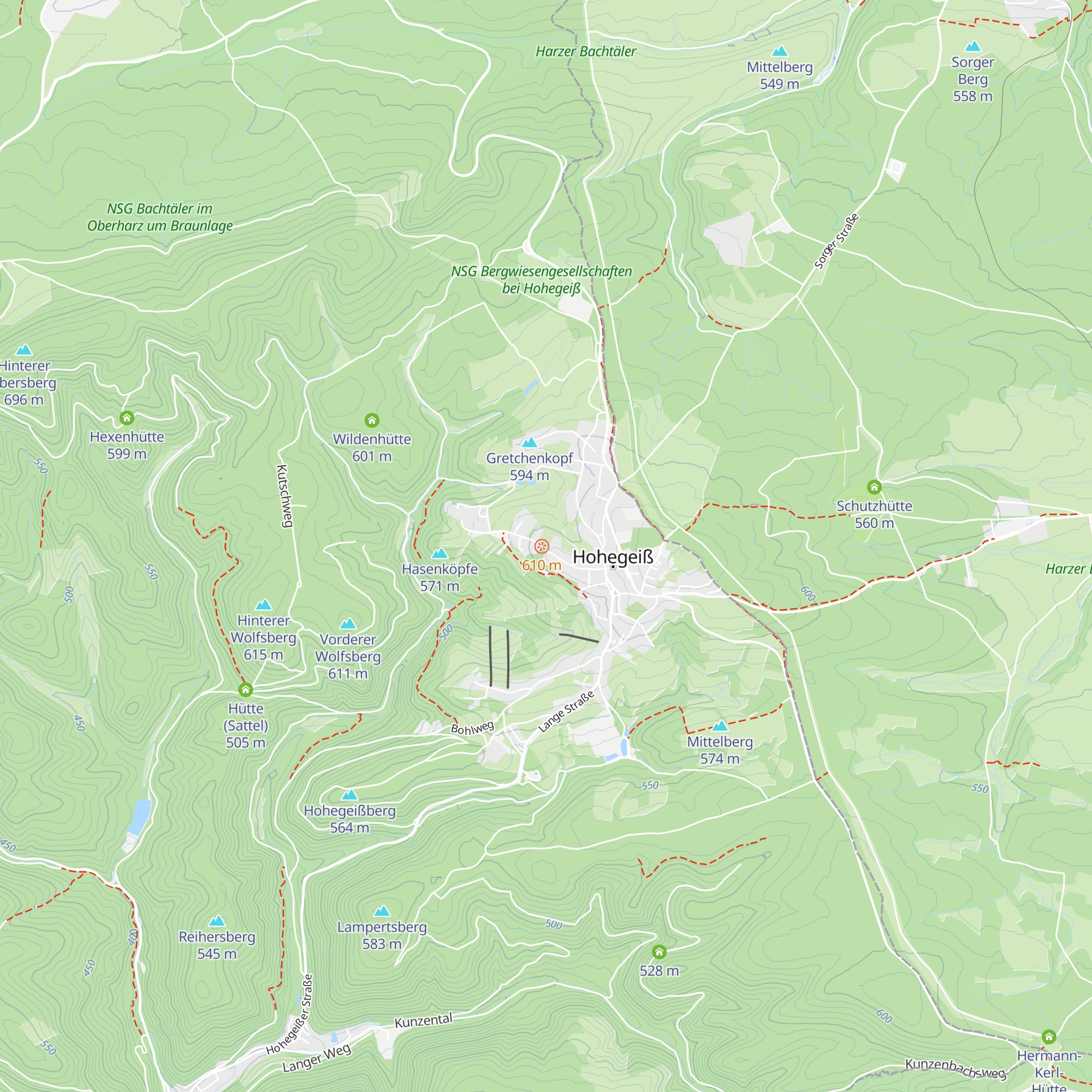 Sonneneck Alm map