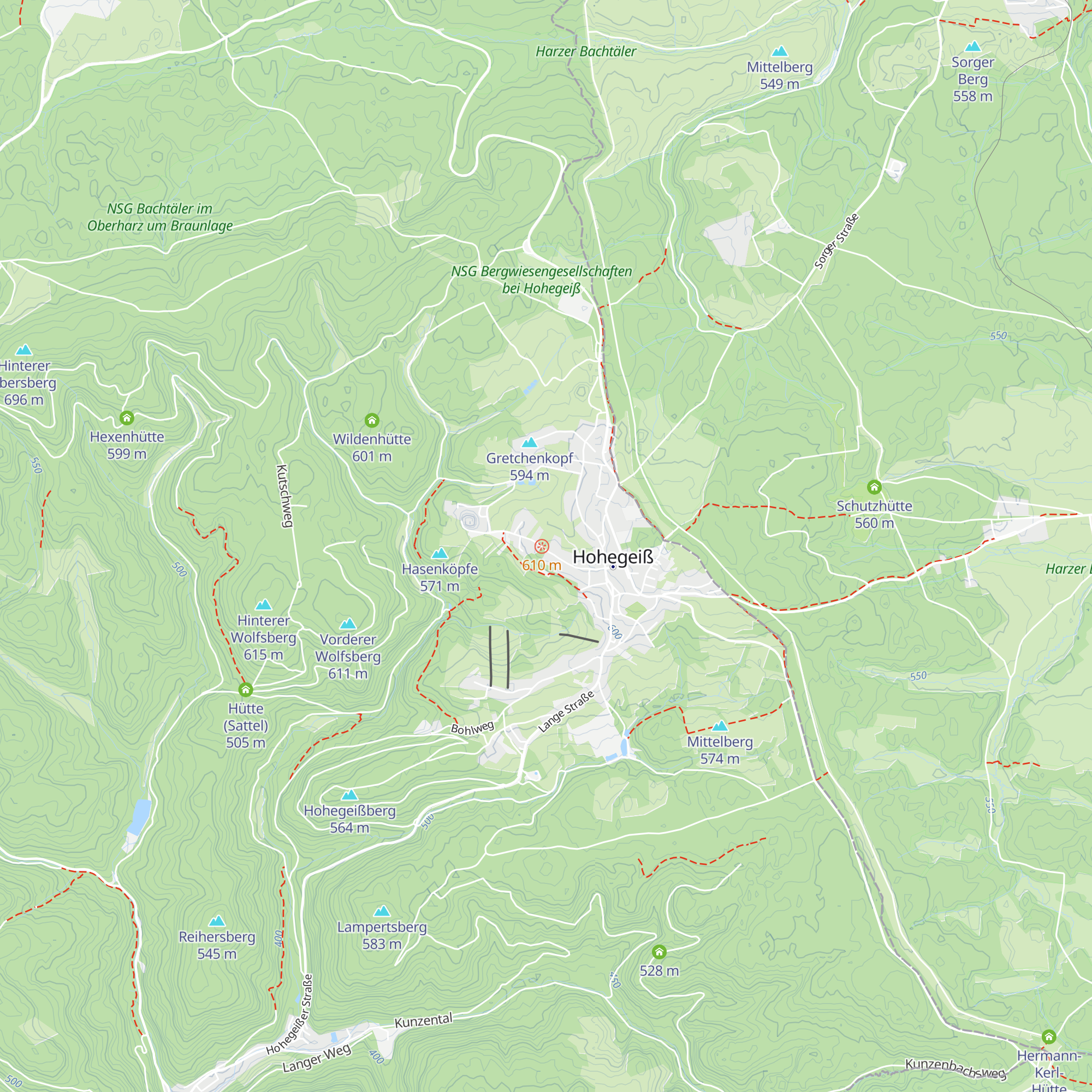 Sonneneck Alm map