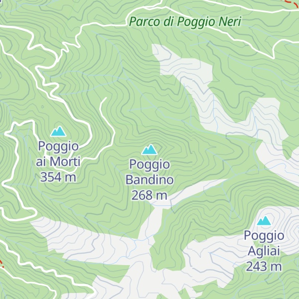 Map of Poggio Bandino