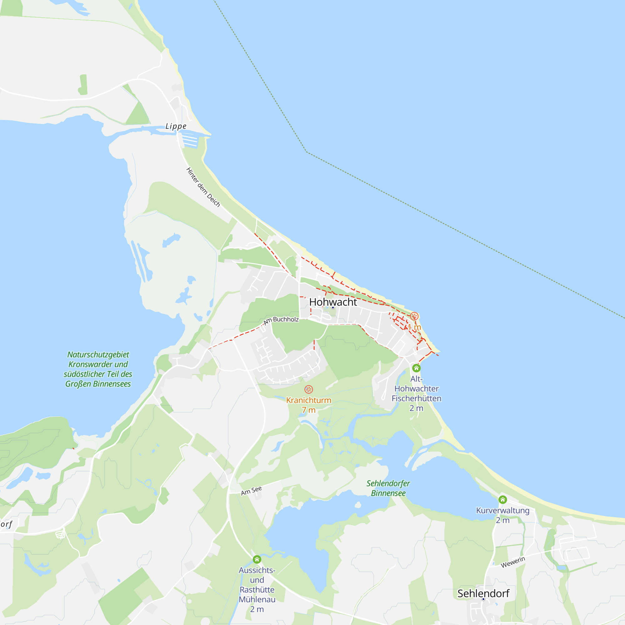 Touristik-Information map