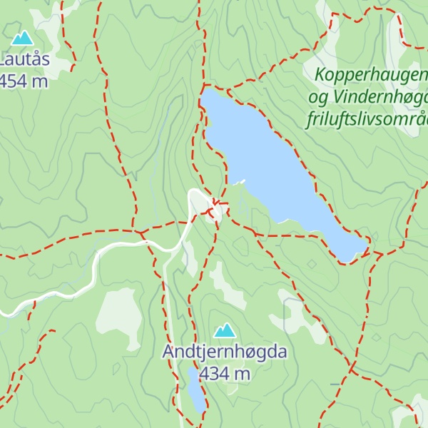 Map of Kobberhaughytta