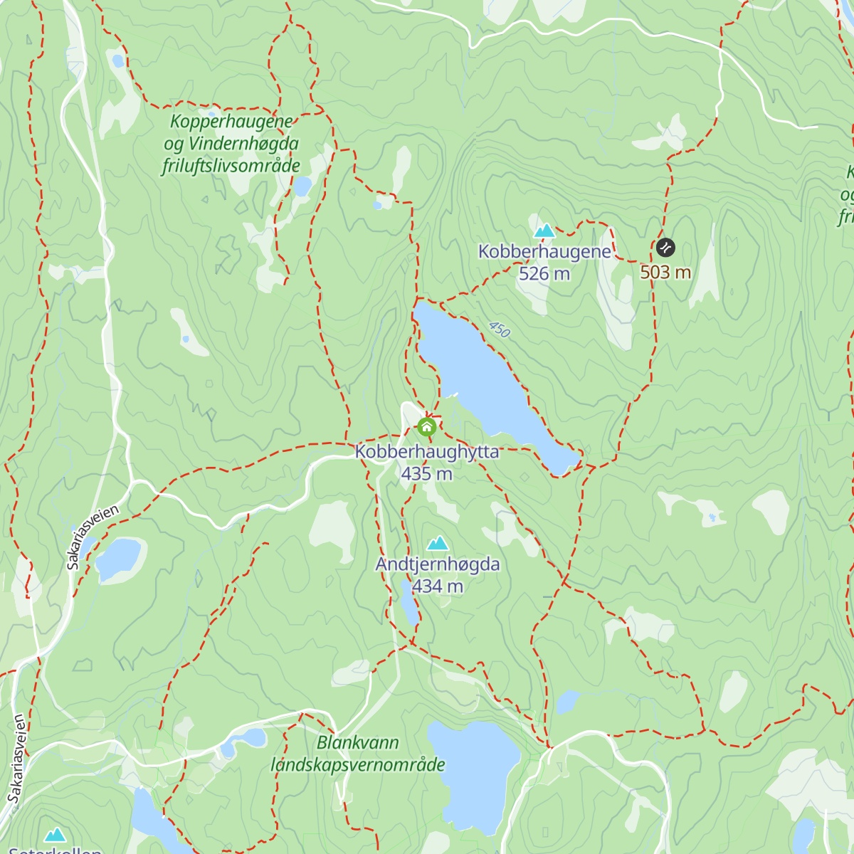 Kobberhaughytta map