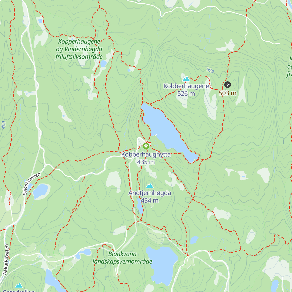 Kobberhaughytta map