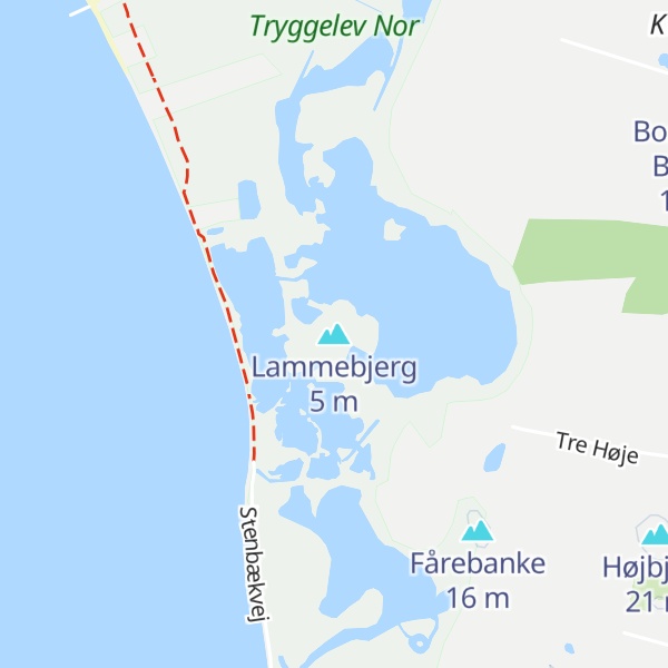 Map of Lammebjerg
