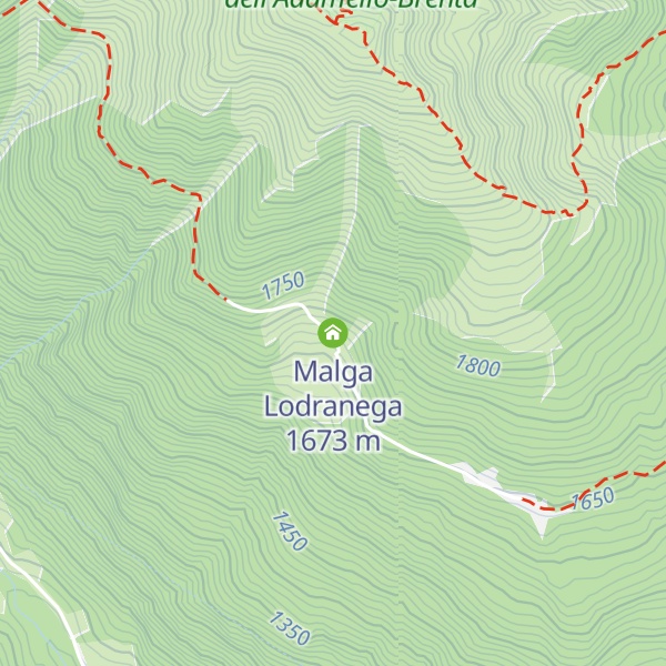 Map of Malga Lodranega