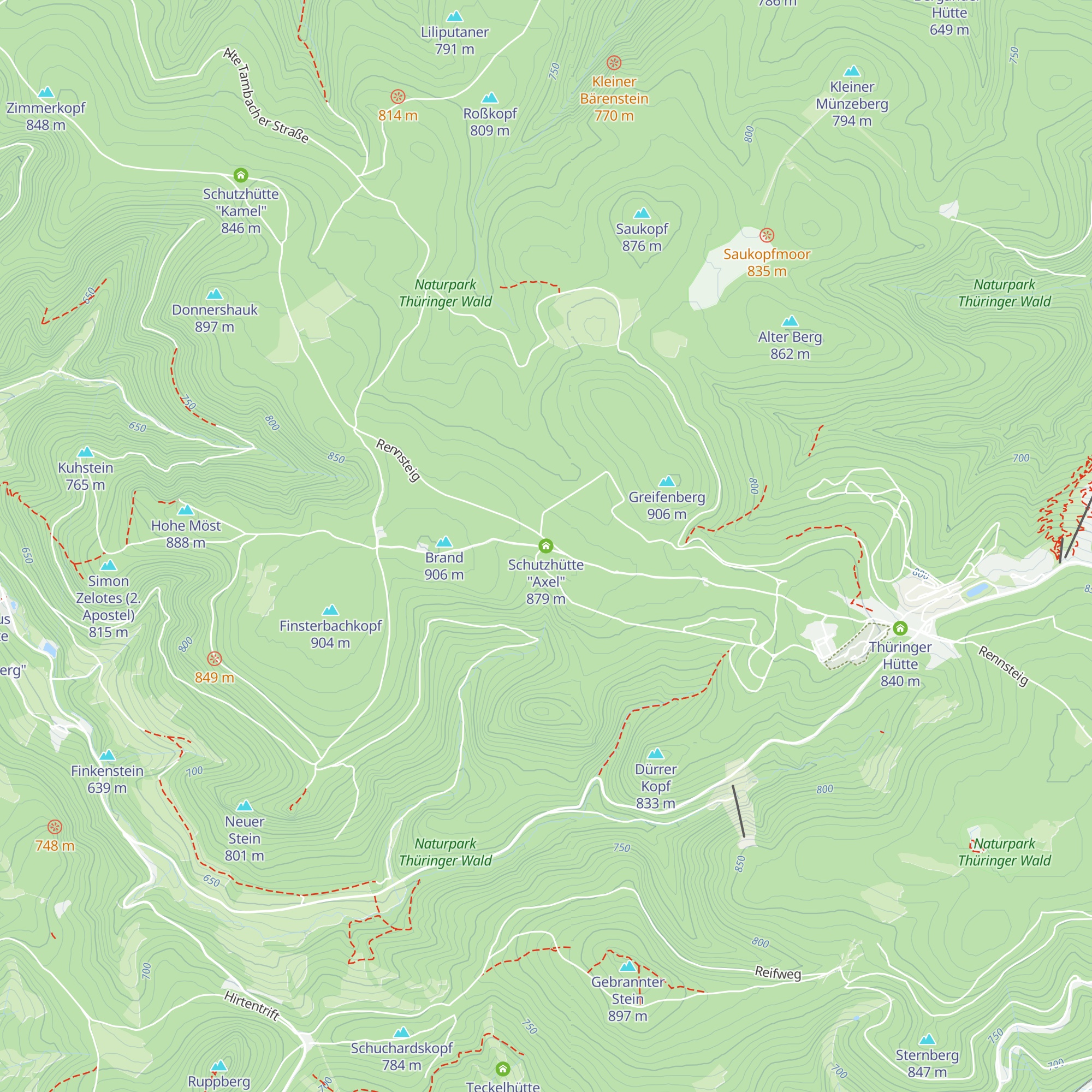 Schutzhütte "Axel" map