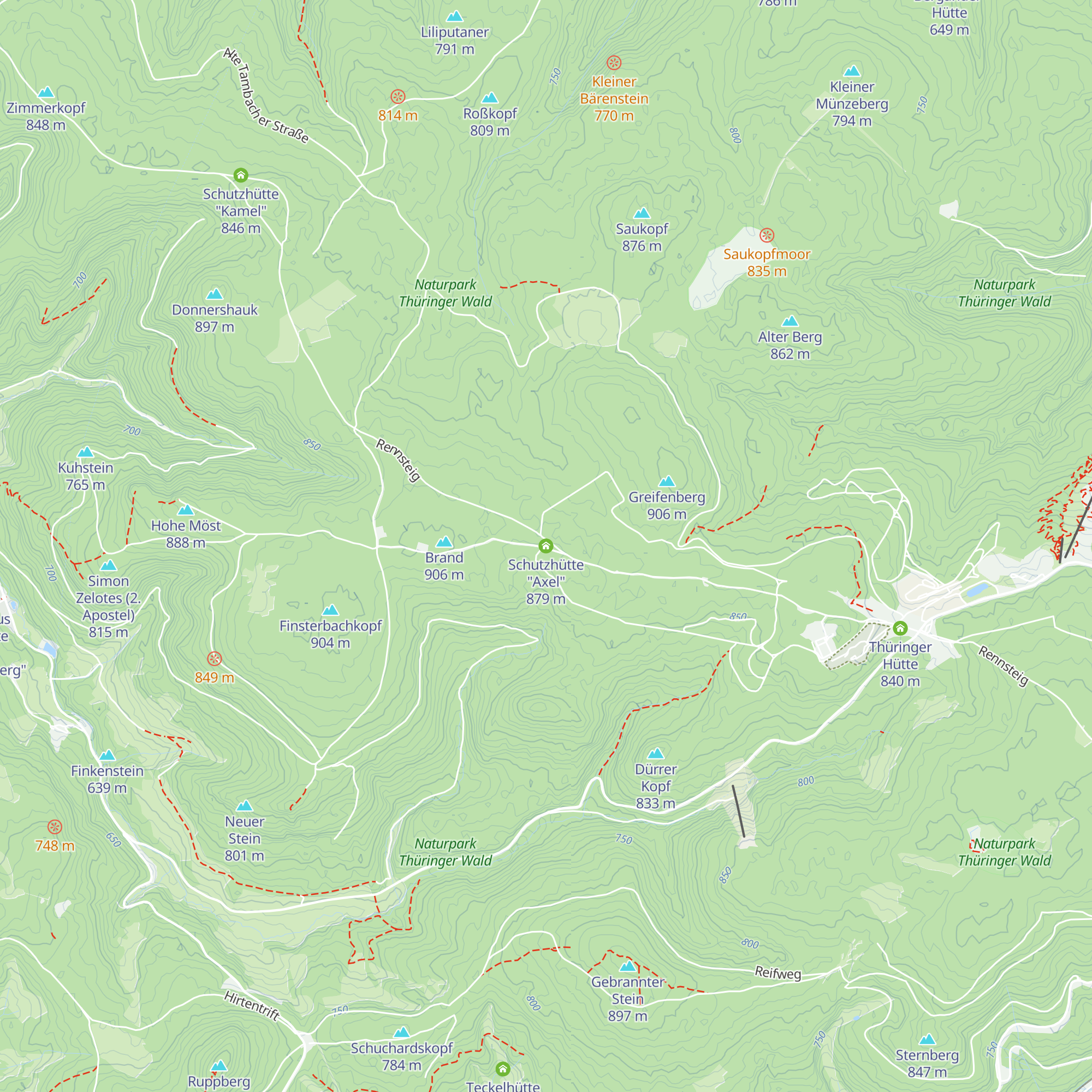 Schutzhütte "Axel" map
