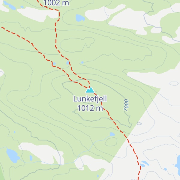 Map of Lunkefjell