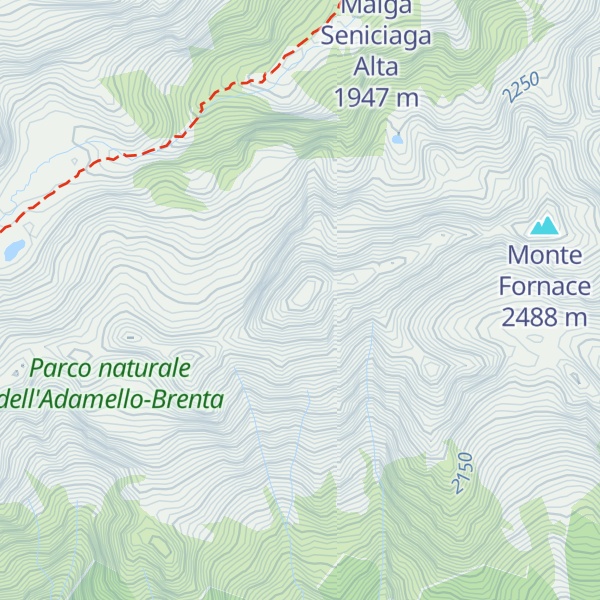 Map of Cimone Di Pra Secco