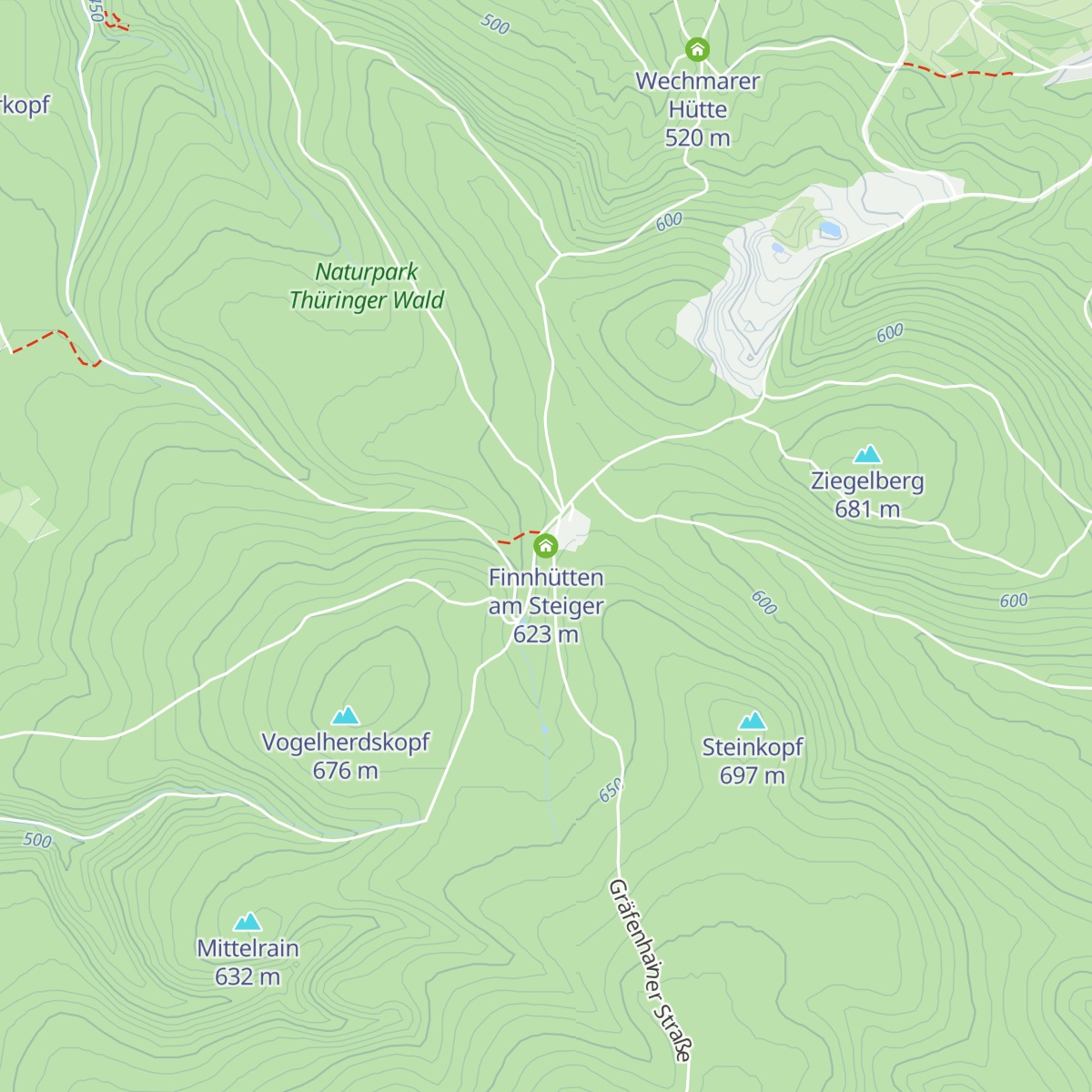 Finnhütten am Steiger map