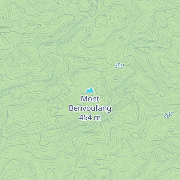 Map of Mont Benvoufang