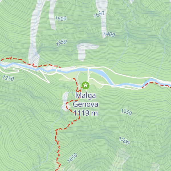 Map of Malga Genova