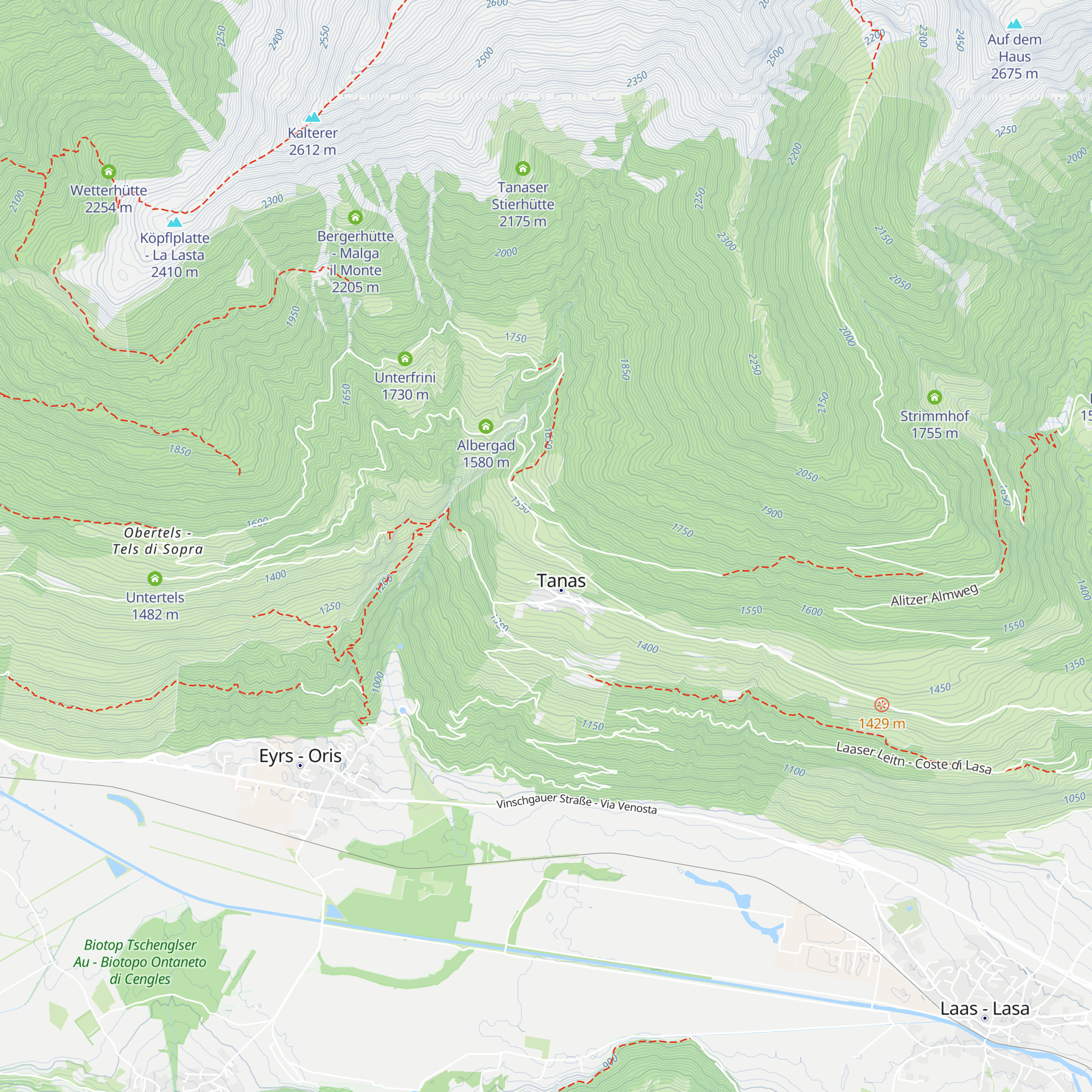 Gasthof Paflur map
