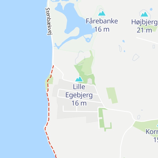 Map of Lille Egebjerg