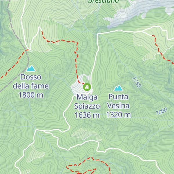 Map of Malga Spiazzo