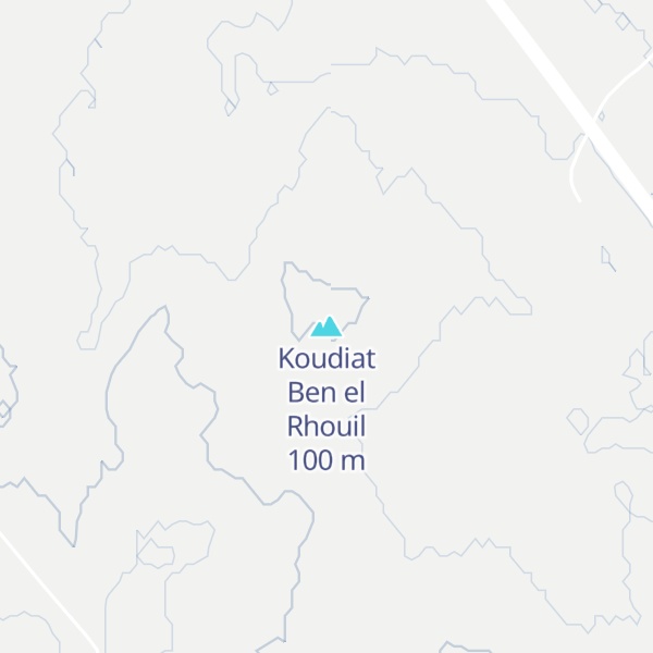 Map of Koudiat Ben el Rhouil