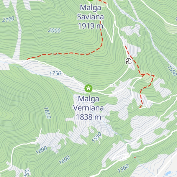 Map of Malga Verniana