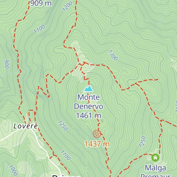 Map of Monte Denervo