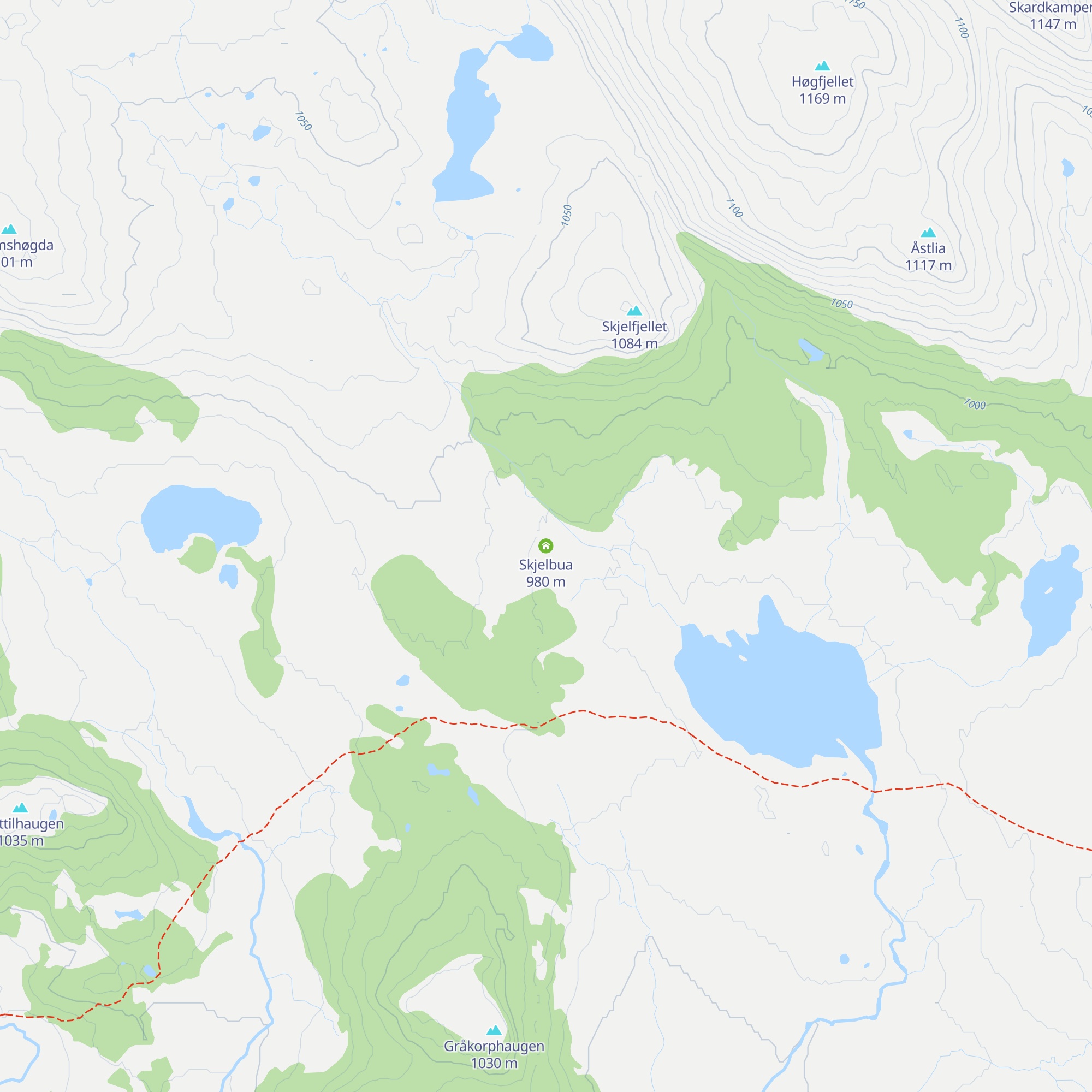 Skjelbua map