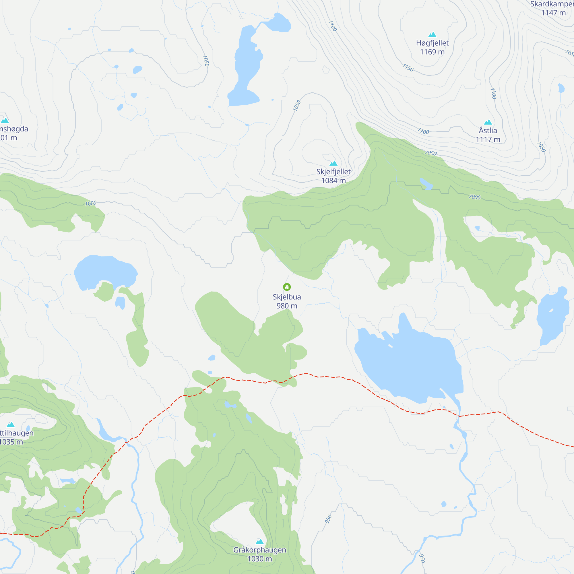 Skjelbua map