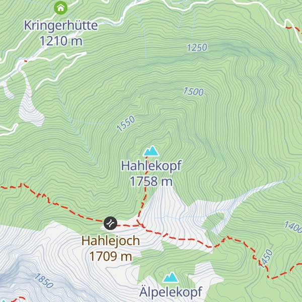 Map of Hahlekopf