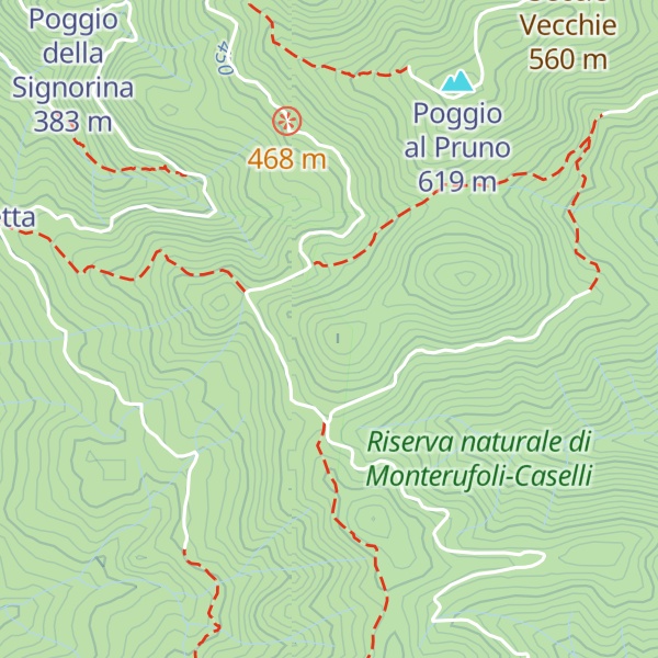 Map of Poggio delle Carbonare