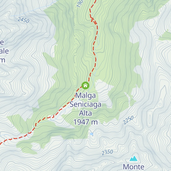 Map of Malga Seniciaga Alta