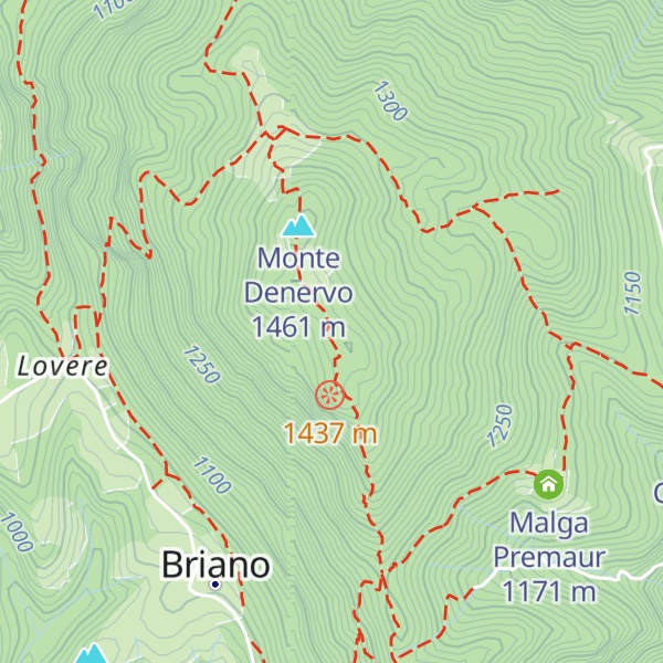 Map of Malga Denervo di Sopra