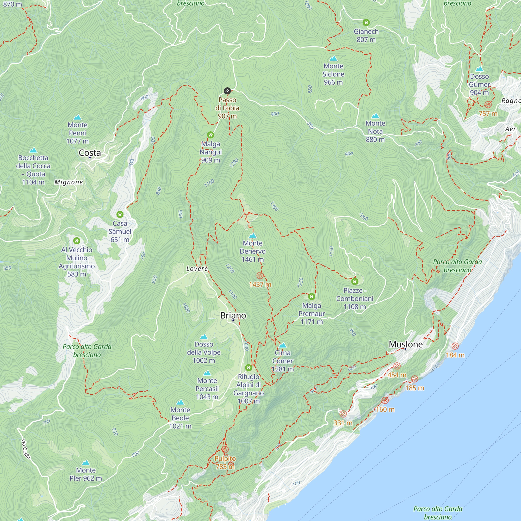 Malga Denervo di Sopra map