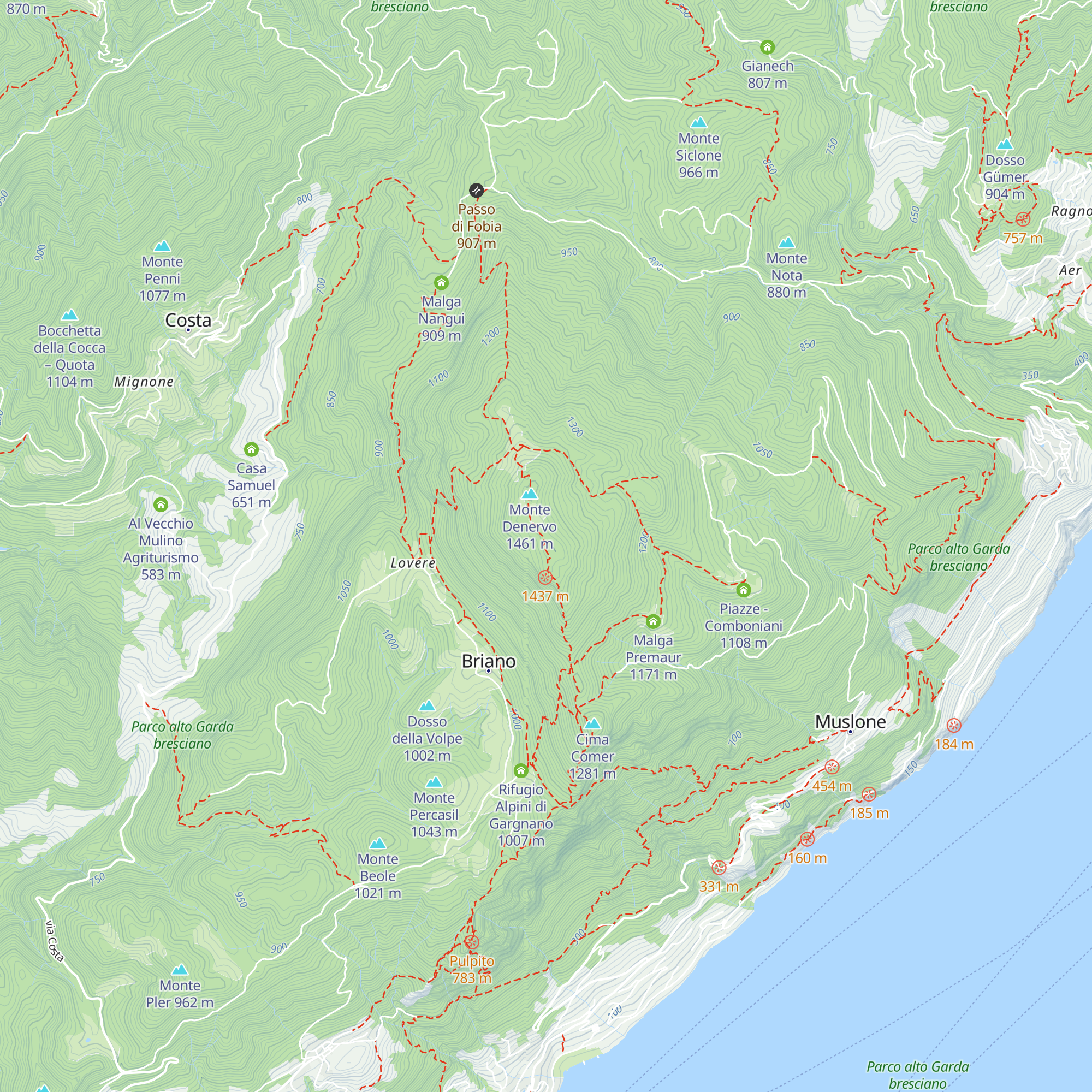 Malga Denervo di Sopra map
